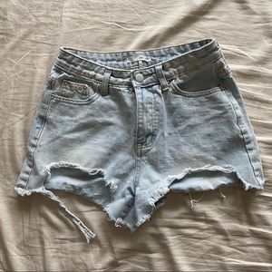 Oak + Fort Distressed Shorts